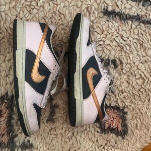 Nike Dunks with Copper and Purple Highlights